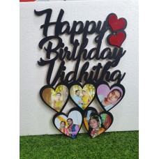 Happy Birthday Personalised MDF Frame - Gift for Birthday