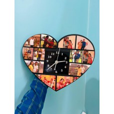 Heart MDF Wall Clock