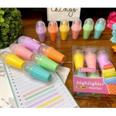 Highlighter Ice Cream Cone Shaped(Set Of 6)