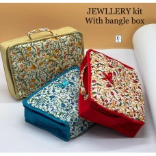 Jewellery Pouch Kit with Bangle Locker Multi Use Pouch Luxury Print