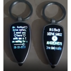 LED Keychain with Name and Content