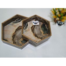 MDF Hexagon Trays