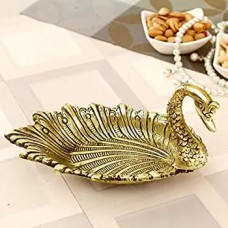 Metal Swan shaped Dry fruits tray