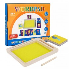 Montessori Sand Tray With Flashcard Holder with Wooden Stylus - Gift for Kids