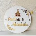 Customised Round Acrylic Name Plate for Home Decor 12x12 Inches