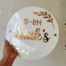 Customised Round Acrylic Name Plate for Home Decor 12x12 Inches