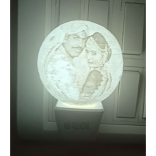 Personalised 3D Moon Socket Night Lamp