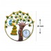 Peacock Metal Wall Clock