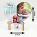 Personalised Heart Shape Wooden Stand Calendar 2024