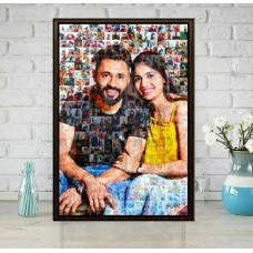 Personalised Mosaic Wood Photo Frame