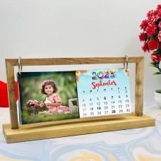 Personalised Wooden Stand Calender  