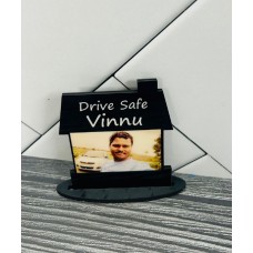 Personalized Car Dashboard Accessory Customized Acrylic Photo Frame 4 Inch