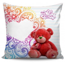 Love Pillow Red Teddy