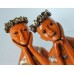 Roman Lady Face Resin Planters Home Decor Set Of 2