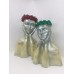 Roman Lady Face Resin Planters Home Decor Set Of 2