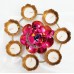Small Hammered Rangoli T-Light Stand