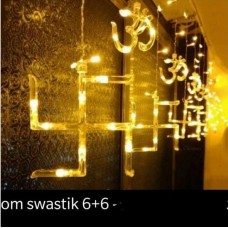 Swastik And Om Light