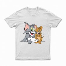 Round Collar Shirt-Tom and Jerry