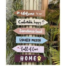 Wall Art Quotes Wall Hanging Planks - Welcome Home - Gift for Home Office