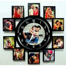 Customised Wall Clock With Round Frame Inside 