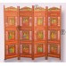 Wooden Indian Painted Screen, Room Divider, Partition Panel, Ethnic Traditional Indian Style, Handmade Hand-Painted 