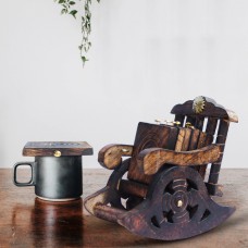 Chair Wooden Tea Coaster