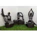 Resin Yoga Girls Statue Home Decor Set Of 3