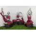 Resin Yoga Girls Statue Home Decor Set Of 3