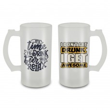 Beer Mug Time Drink Set of 2