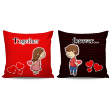Couple Pillow Together Forever | Set Of 2 | Anniversary Birthday Gift