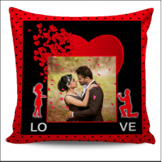 Love Pillow Red Hearts